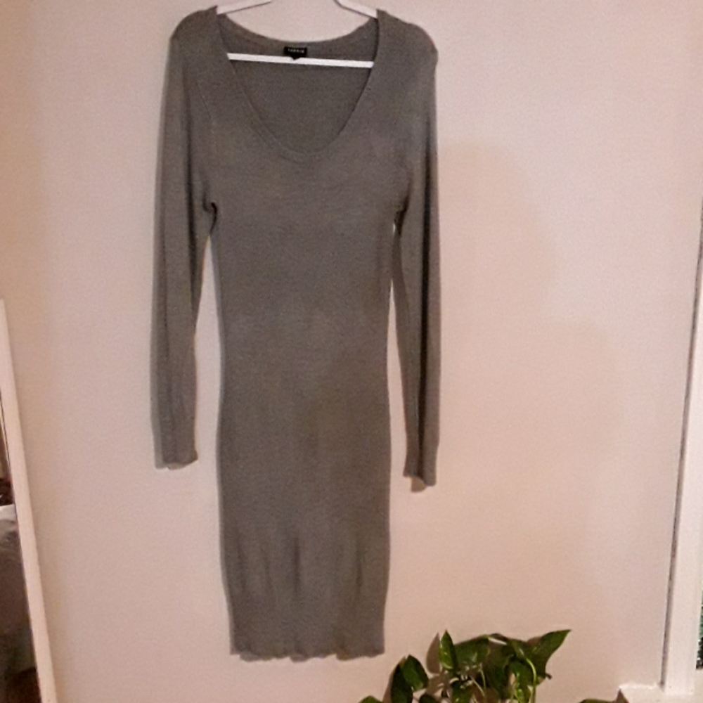 Torrid Gray Sweater Dress Size L